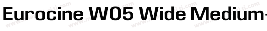 Eurocine W05 Wide Medium字体转换